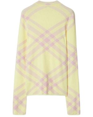 Burberry Long Sleeve Tops - Yellow