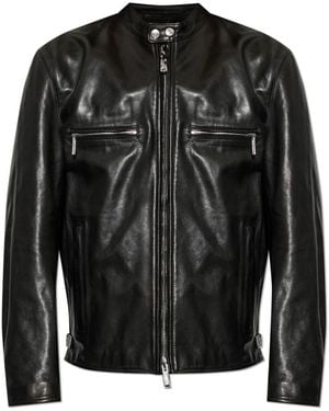DSquared² Leather Jackets - Schwarz