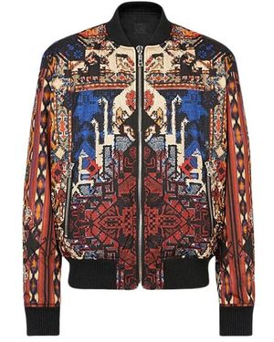 Balmain Wendbare, mehrfarbige nylon-bomberjacke - Rot