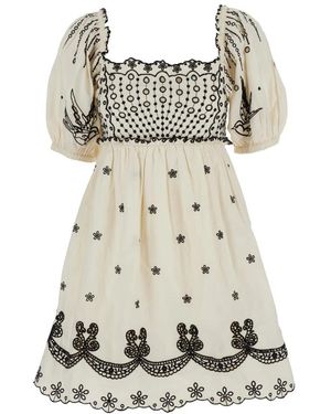 Sea Short Dresses - Wit