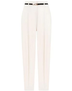 Max Mara Cropped Trousers - White