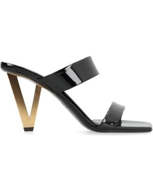 Versace Heeled Mules - Black
