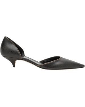 The Row Schoenen ,Bruin ,Suède Liisa Kitten D'Orsay - Zwart