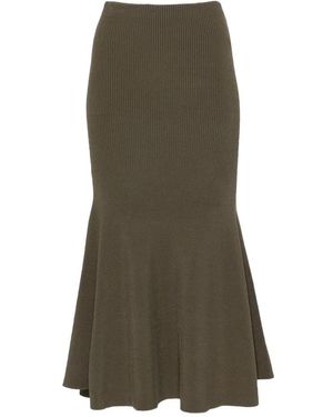 Self-Portrait Midi Skirts - Green