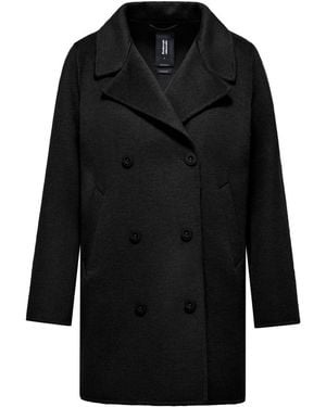 Bomboogie Double-Breasted Coats - Black