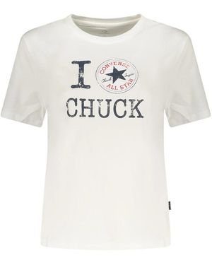 Converse Tops ,Wit ,Katoen I Love Chuck T‑Shirt