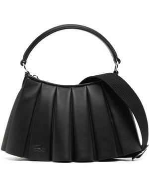 Lacoste Kleine Lenglen Ledertasche - Schwarz