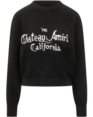 Amiri Truien & Vesten ,Zwart ,Katoen Chateau Sweater