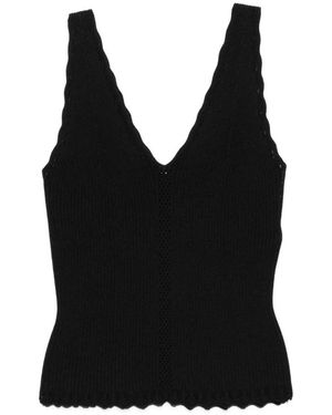 Twinset Tops ,Zwart ,Sleeveless Tops