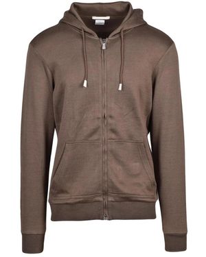 Eleventy Zip-Through Hoodie - Bruin