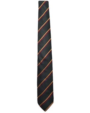 Etro Seidenkrawatte Mit Print - Schwarz