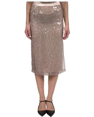 Peserico Midi Skirts - Grey