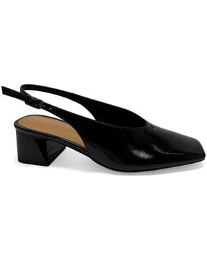 Linda Baumann Heeled Mules - Black