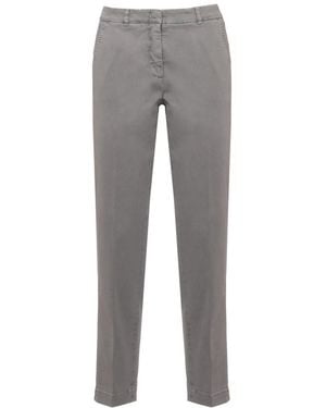 Peserico Straight Trousers - Gris