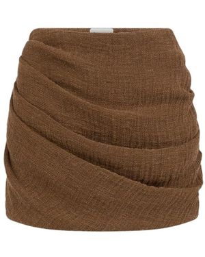 LeKasha Short Skirts - Marrón