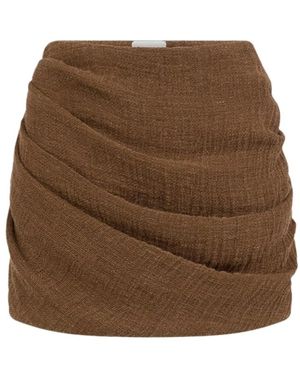 LeKasha Short Skirts - Marrón