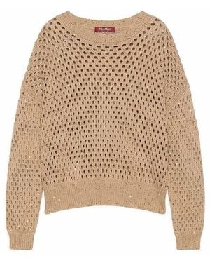 Max Mara Round-Neck Knitwear - Neutro