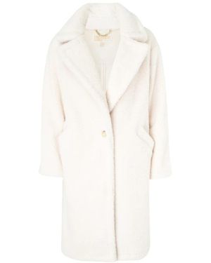 Michael Kors Teddy shearling coat - Weiß