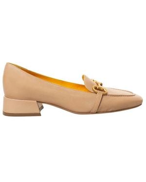Mara Bini Schoenen ,Leer Mocassino - Naturel