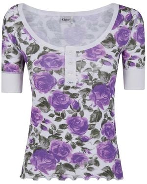 Chloé Tops ,Veelkleurig ,Blouses - Paars