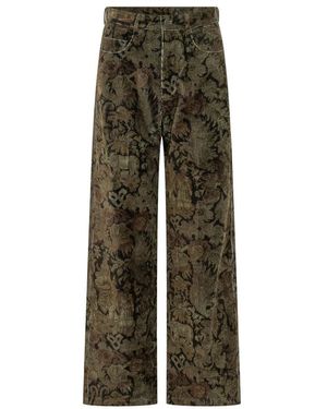 Pierre Louis Mascia Wide Trousers - Green