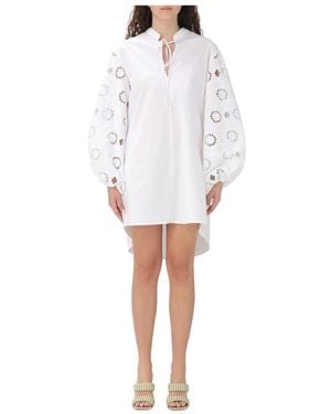 Dondup Short Dresses - White