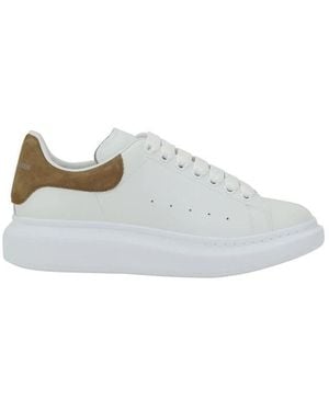 McQueen Leder-Sneaker Mit Plateausohle - Weiß
