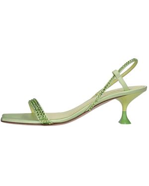 3Juin Schoenen ,Groen ,Sandalen Met Hoge Hak