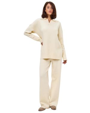 CESARE GASPARI Minimalistisches strickset - Natur