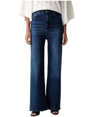 Twinset Straight Jeans - Azul
