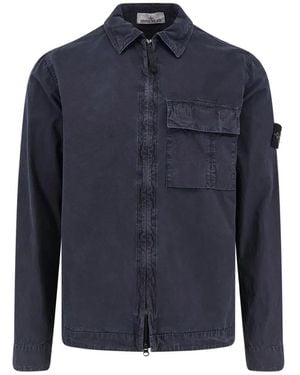 Stone Island Light Jackets - Blauw