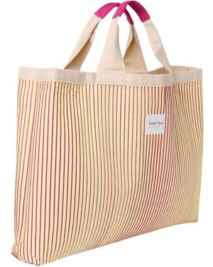 Studio Noos Poplin Beach Bag - Naturel