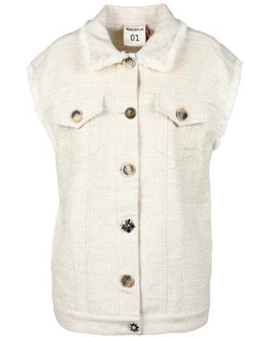 Semicouture Waistcoats - White