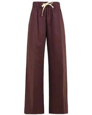 Attic And Barn Straight Trousers - Red