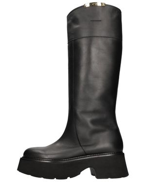 N°21 Schoenen ,Zwart ,Leer Laarzen Zwart