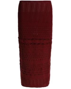 Elie Saab Midi Skirts - Rosso