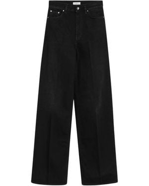 TOTEME Wide Trousers - Black
