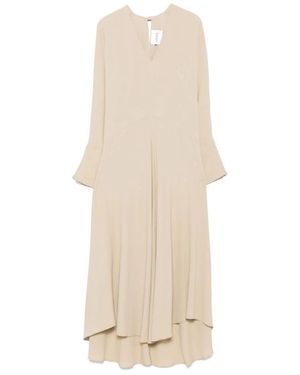 Nude Maxi Dresses - Neutro