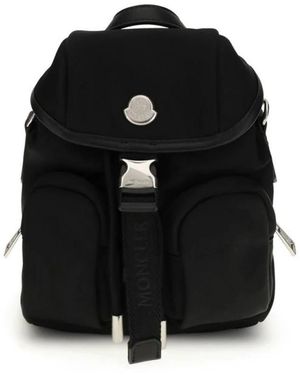 Moncler Tassen ,Zwart ,Leer Mini Trick Rugzak