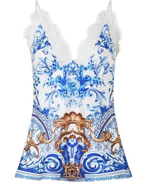 CAMILLA Sleeveless Tops - Blu