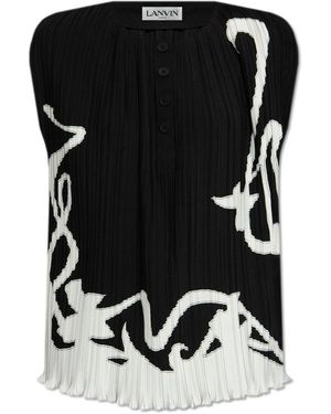 Lanvin Sleeveless Tops - Nero