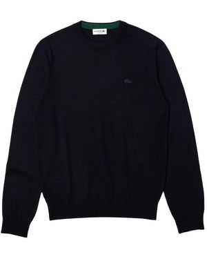 Lacoste Truien & Vesten ,Blauw ,Wol O-Neck Trui