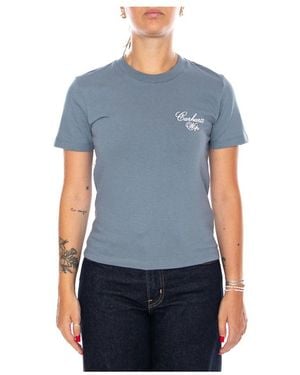 Carhartt Tops ,Blauw ,Katoen W/Gracious T-Shirt