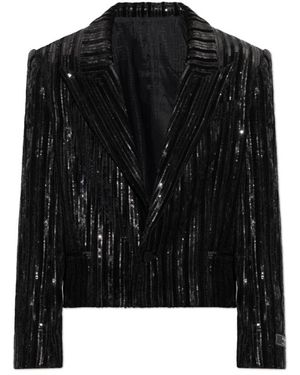 Balmain Jassen ,Zwart ,Katoen Sequin Blazer