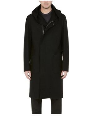 Paolo Pecora Single-Breasted Coats - Black