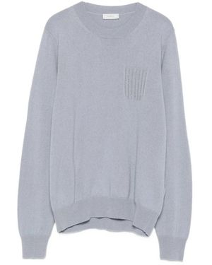 Peserico Truien & Vesten ,Blauw ,Pailletten Trui Met Pailletten - Grijs