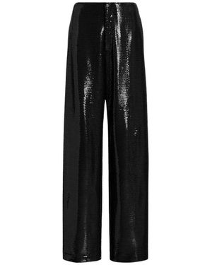Alberta Ferretti Wide Trousers - Black