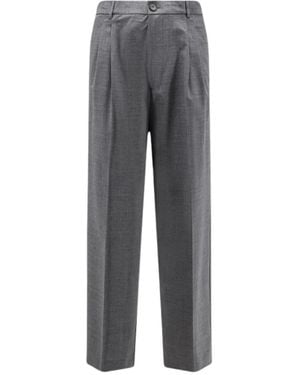Amaranto Straight Trousers - Gris