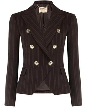 Rinascimento Kurzer Taillierter Blazer - Schwarz