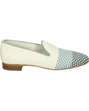 Pertini Schoenen ,Veelkleurig ,Leer Witte Instappers Escalera Schoenen - Blauw